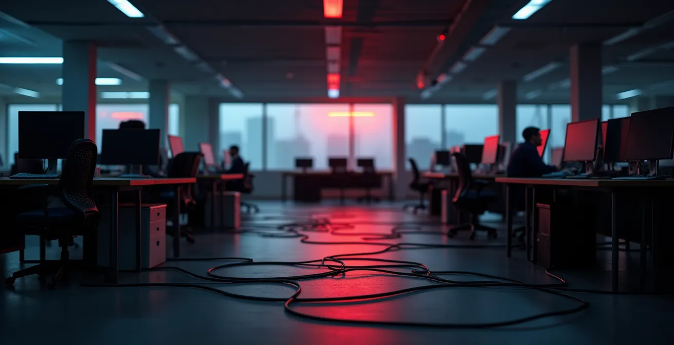 Visualizzazione del movimento laterale di un ransomware attraverso una rete aziendale